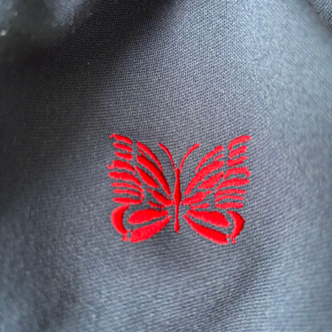 【美品】ニードルス トラックジャケット ネイビー 2 刺繍ロゴ 7分丈 永野芽郁