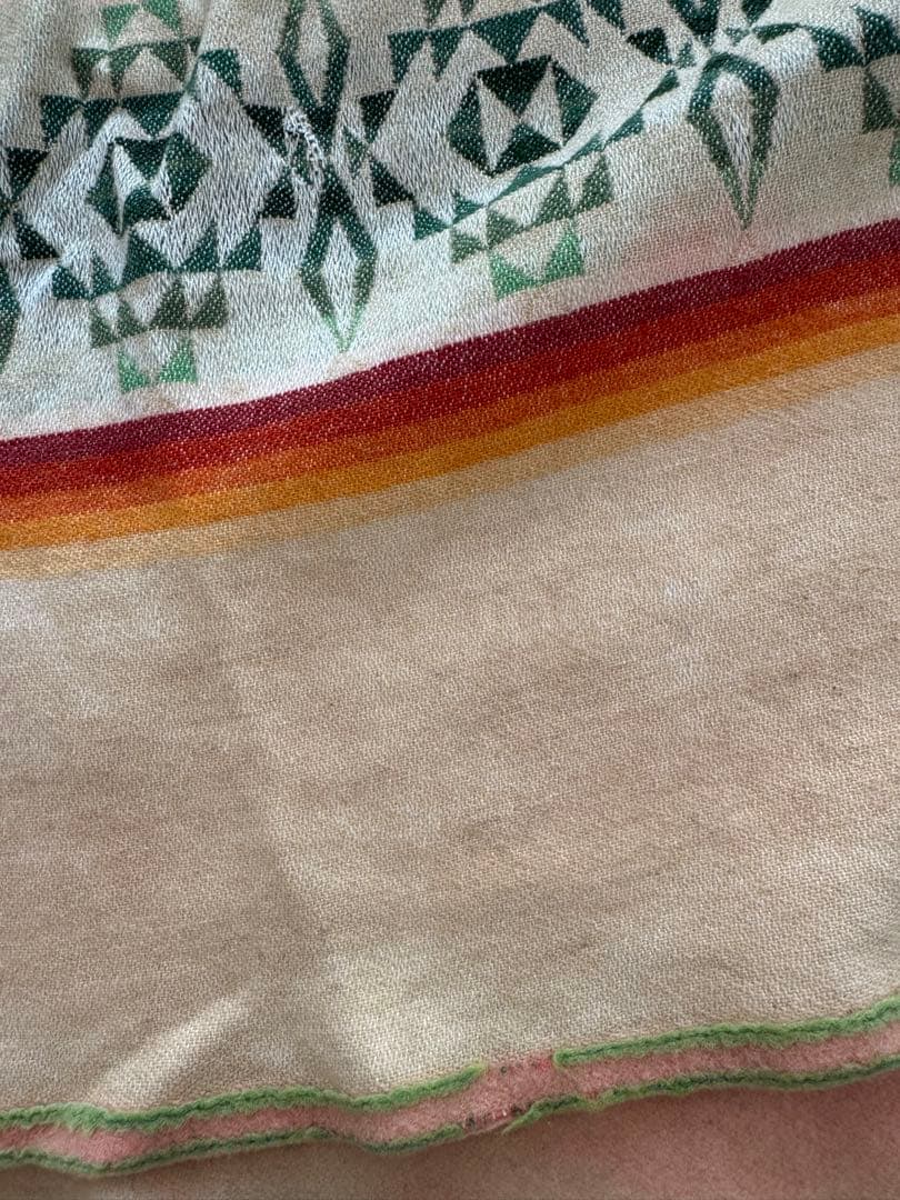 70's PENDLETON BEAVER STATE ネイティブ柄 ウールラグ