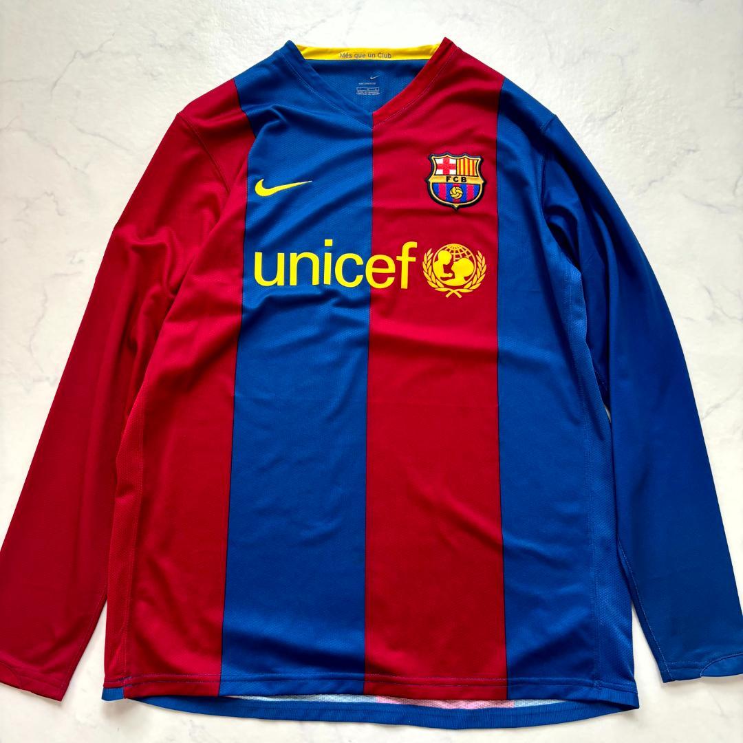 NIKE FCバルセロナ 長袖ユニフォーム L（C597）