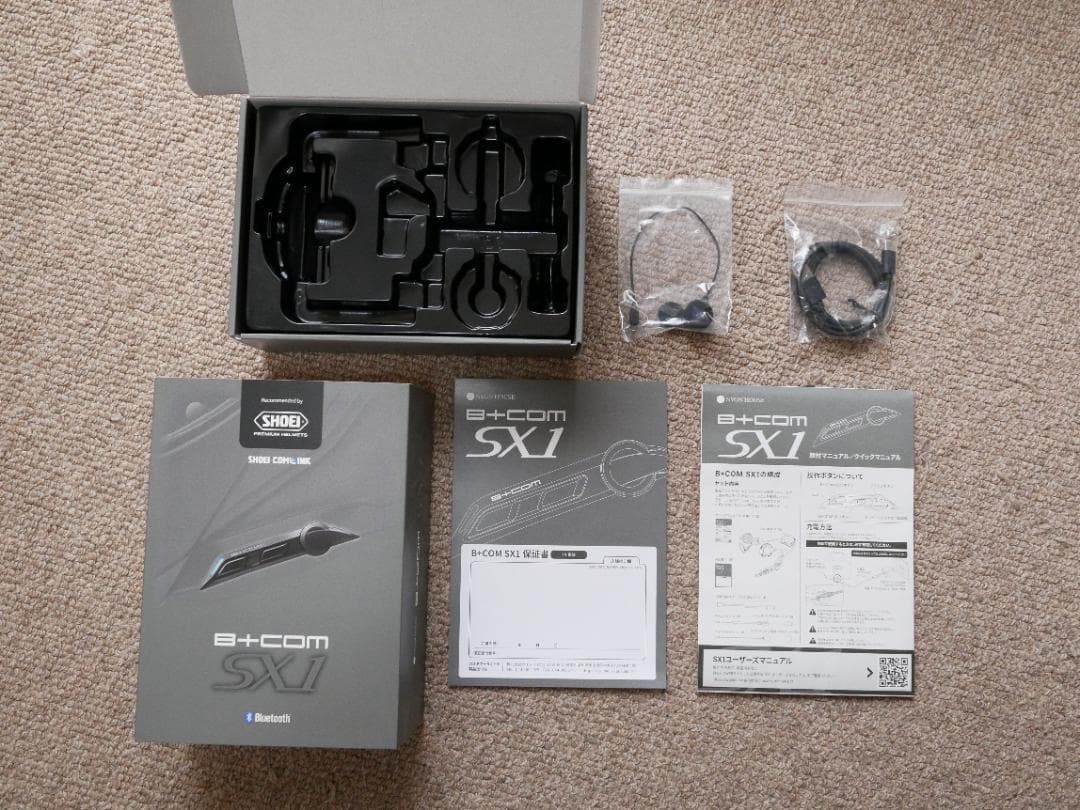 SHOEI NEOTEC3 アンスラサイトLサイズ ＆ B+COM SX1