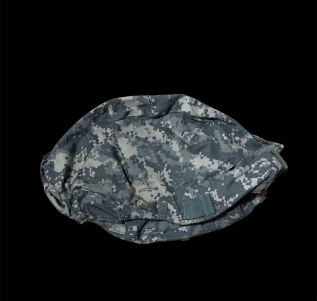 中古ミリタリーヘルメット アゴ紐 パッド カバー マウント付き Mサイズ