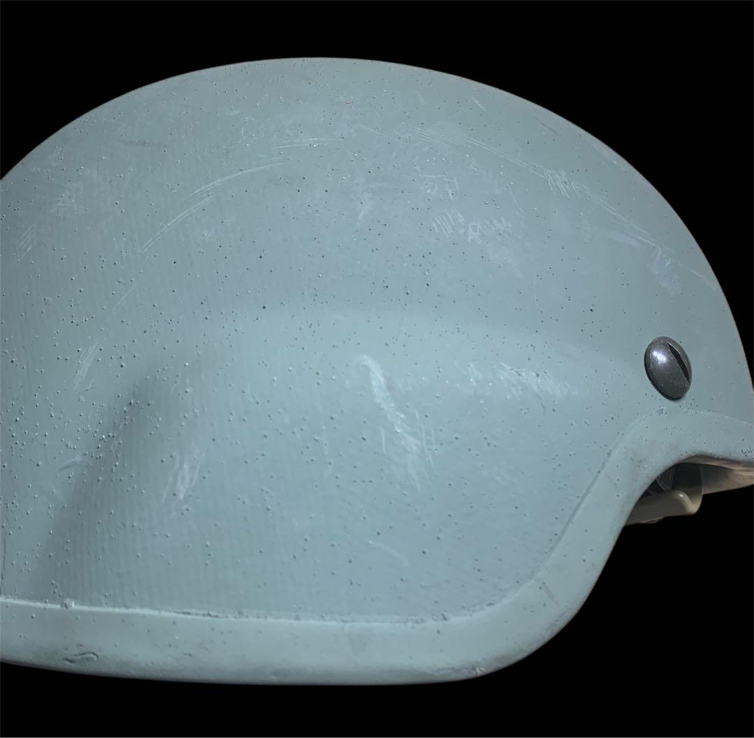 中古ミリタリーヘルメット アゴ紐 パッド カバー マウント付き Mサイズ