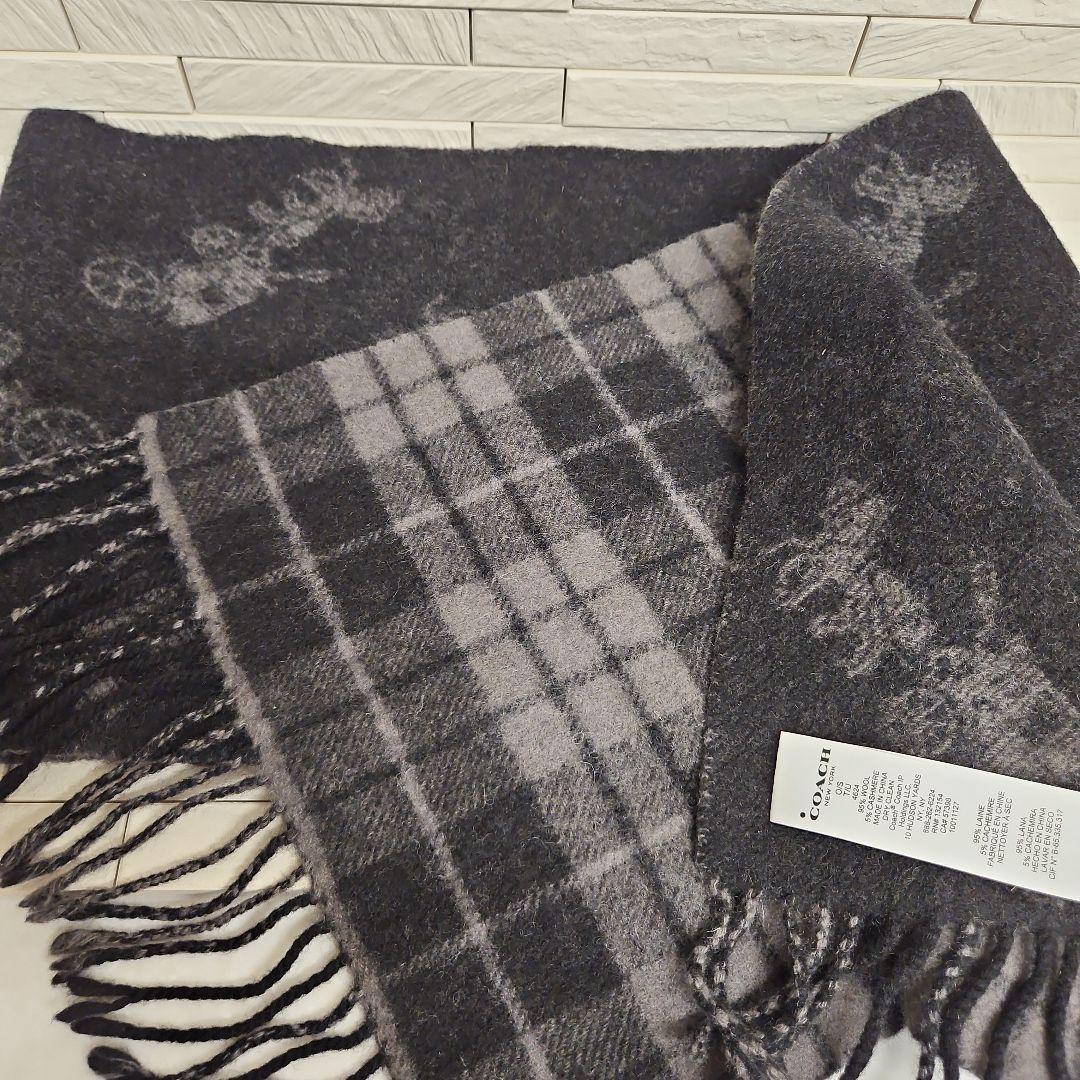 ◾COACH　マフラー　ウール95%カシミヤ5%