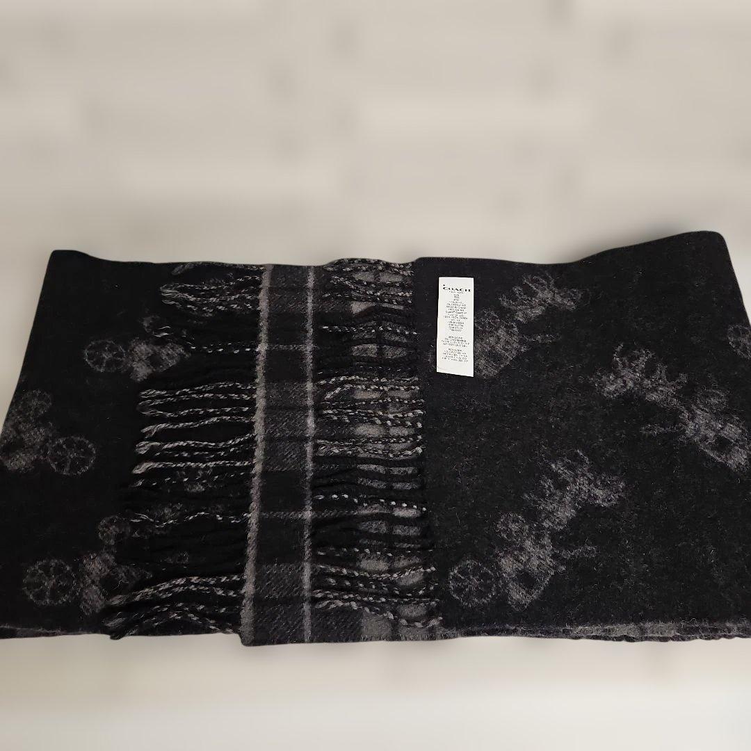 ◾COACH　マフラー　ウール95%カシミヤ5%