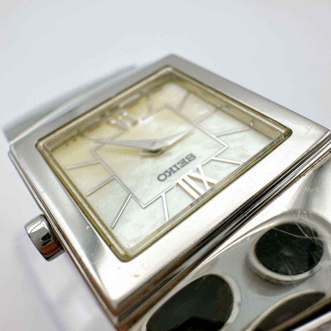 美品 稼動品 SEIKO セイコー レディース腕時計 シェル文字盤 シルバー