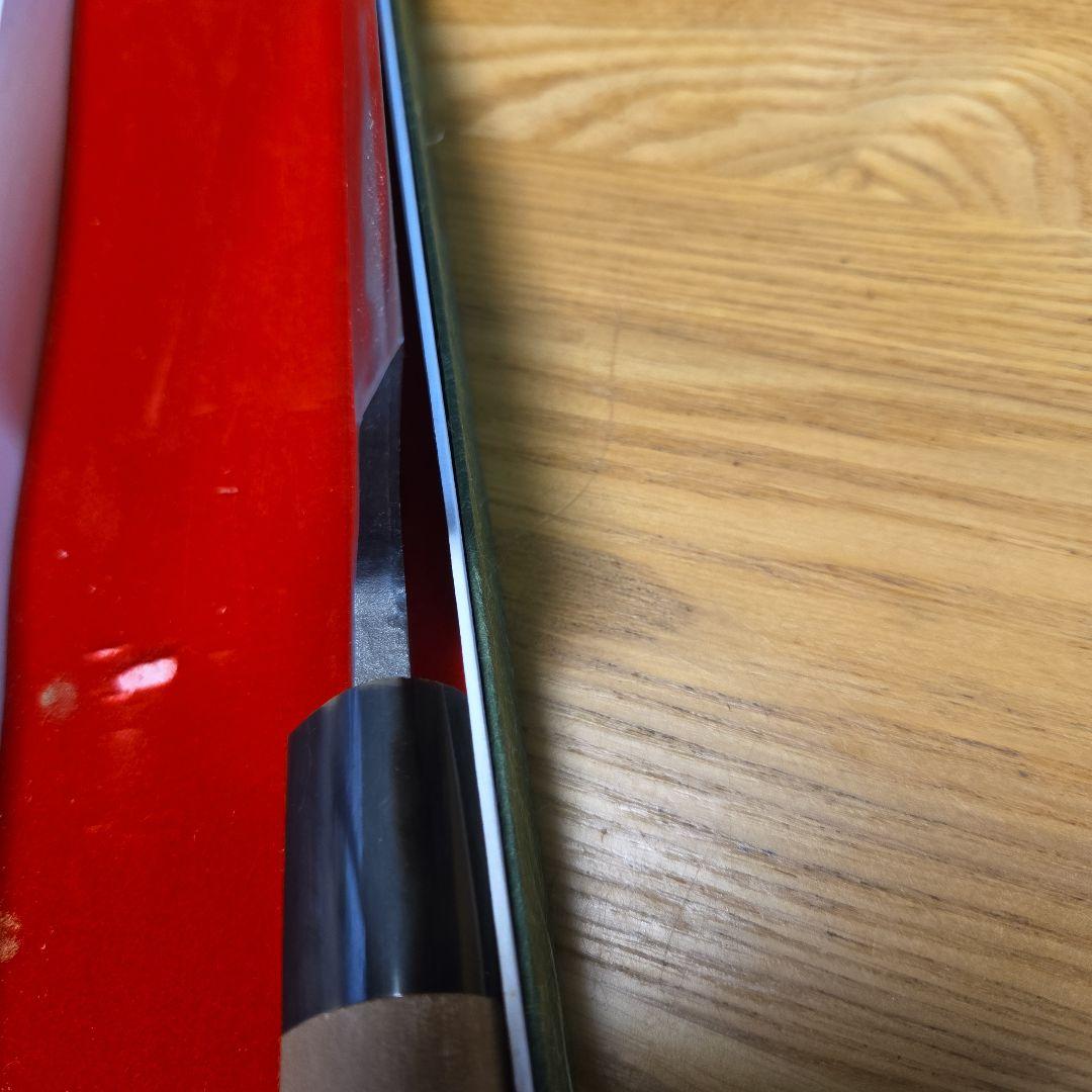 出刃包丁 鋼製？ 木製ハンドル　銘　総本家　東佳人　片刃