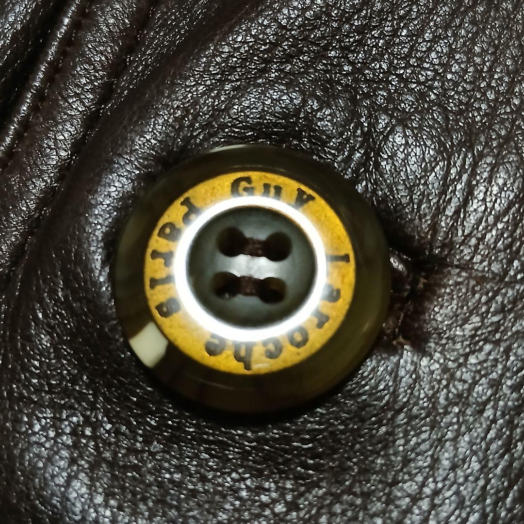 極希少/美品 Guy Laroche ヴィンテージ 鹿革 フィールドレザーコート