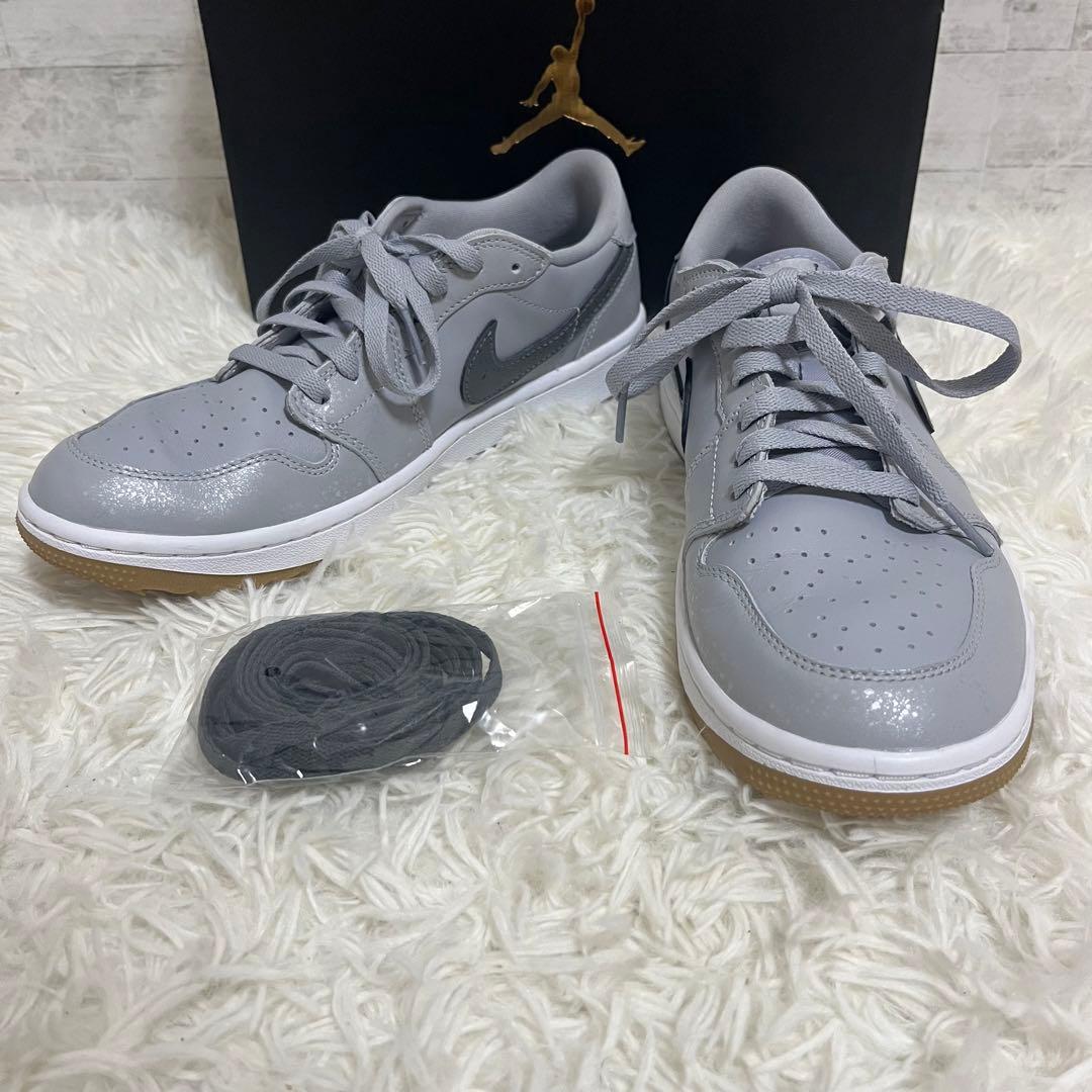 新品未使用 ナイキ エアジョーダン1 ロー G ウルフグレーガム　26.5
