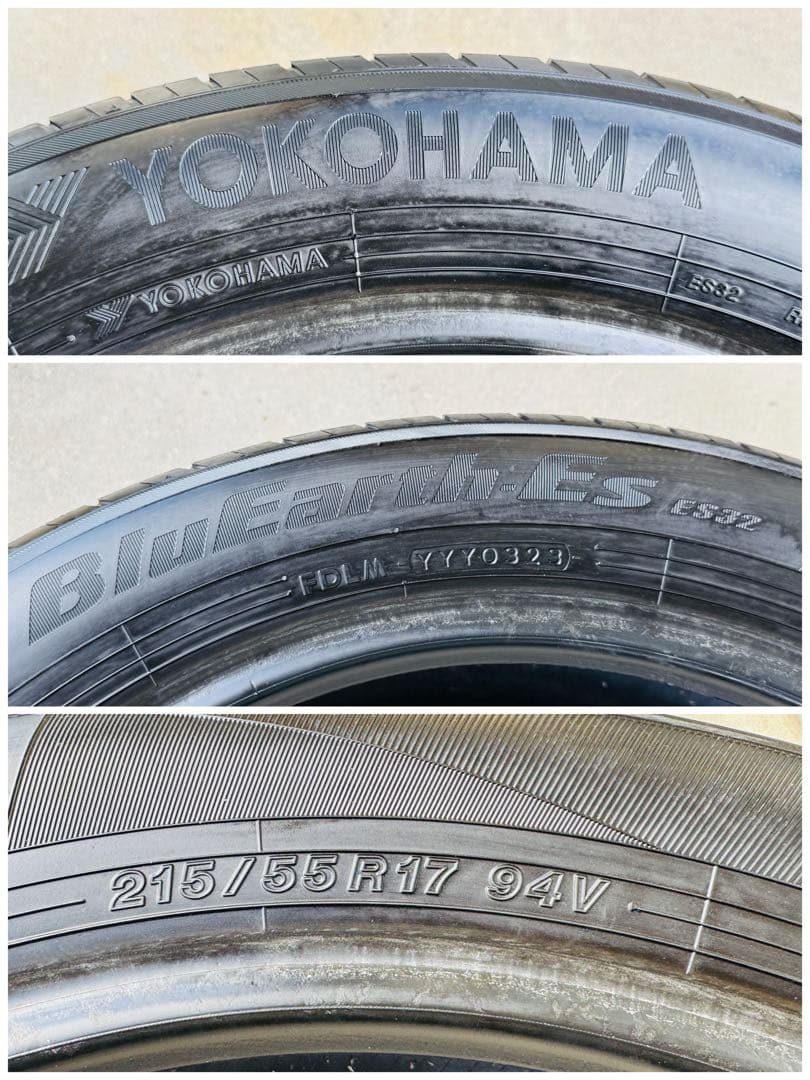 YOKOHAMA BluEarth-ES 215/55R17 94V 23年製