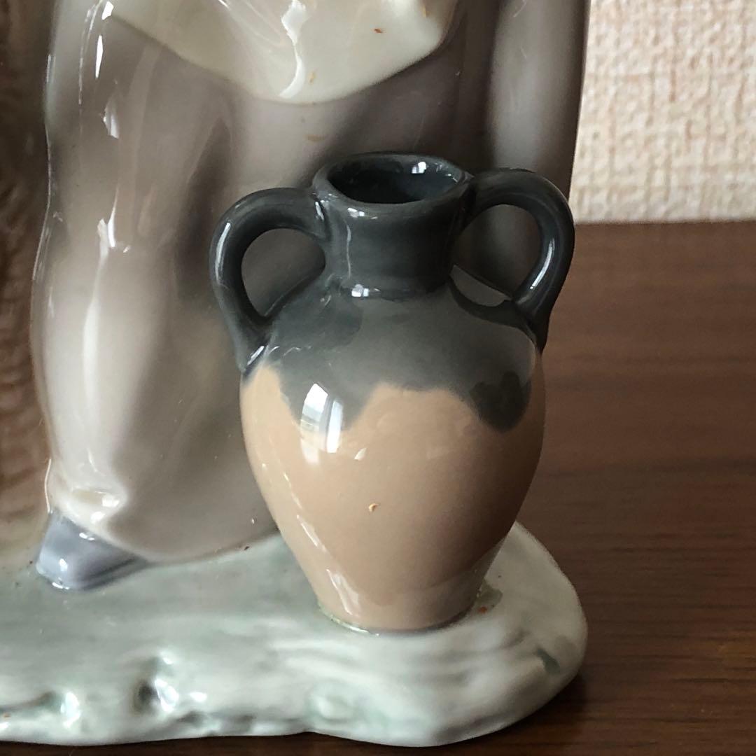 LLADROリヤドロ「おとなしくしてね」陶器人形　スペイン製　未使用