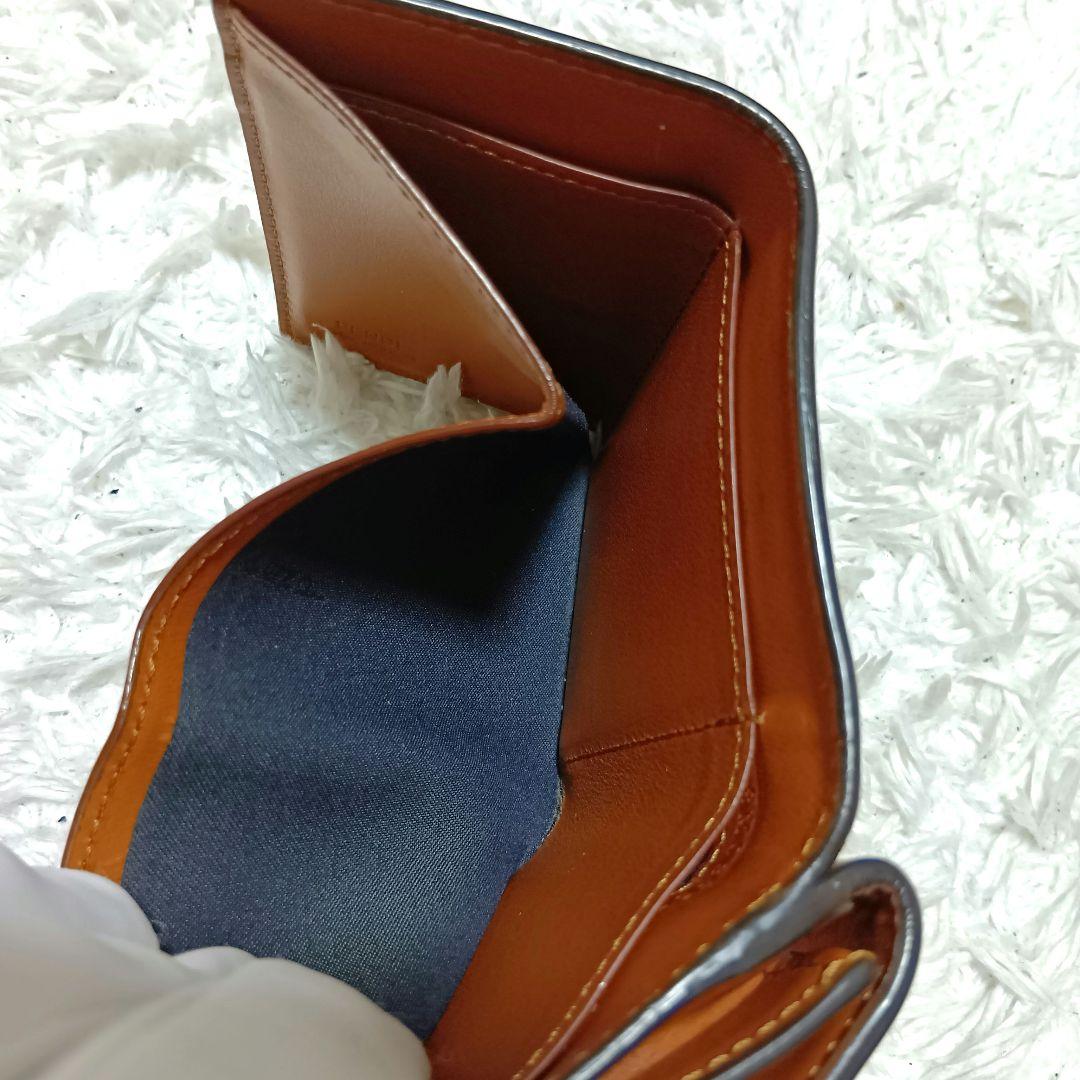フェンディ　三つ折り財布　ローマ　レザー　ブラウン　正規品
