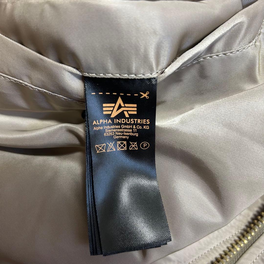 【極美品】希少色ALPHA MA-1 2XL アイスグレー アルファ ジャケット