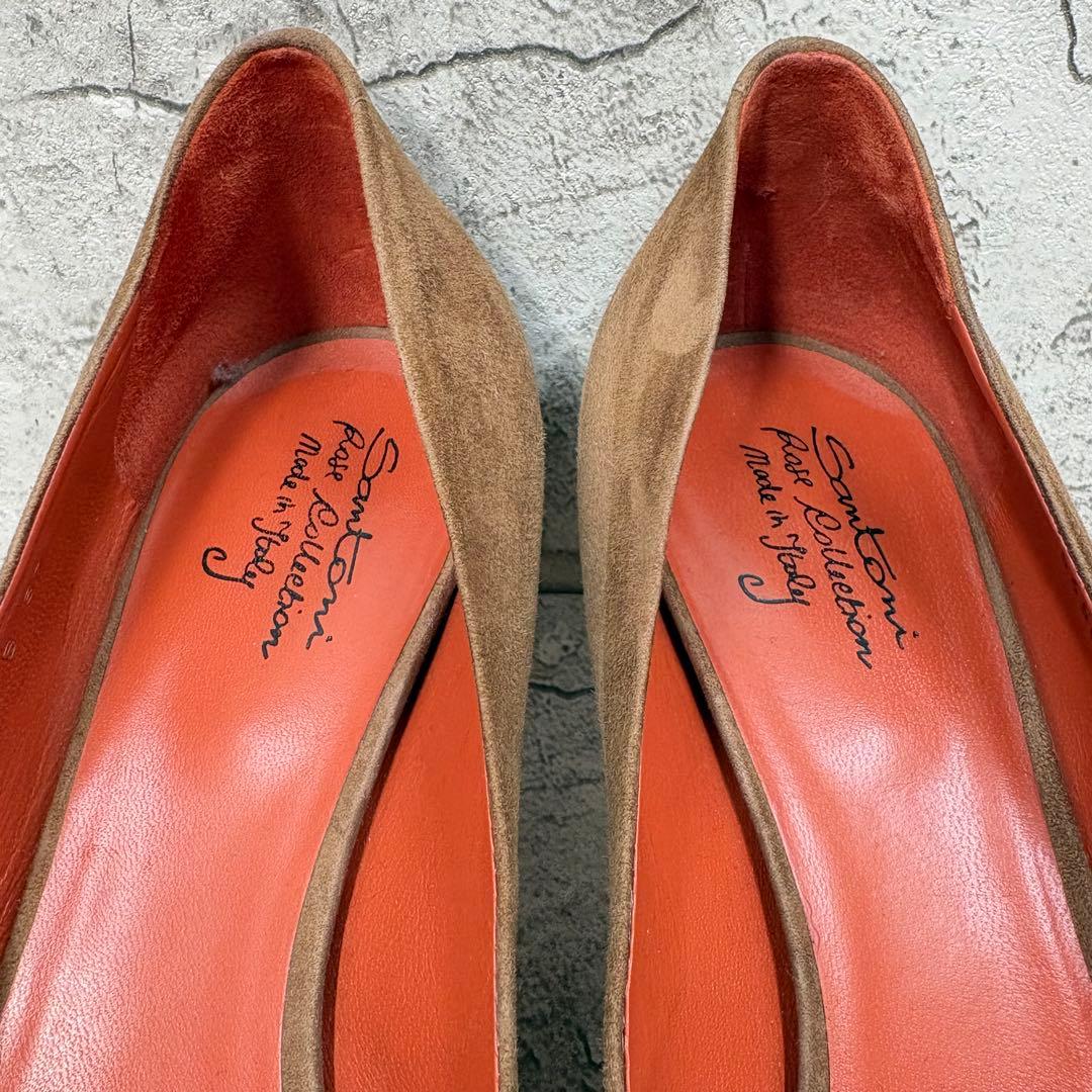 【美品】Santoni サントーニ スエード パンプス 37 イタリア製