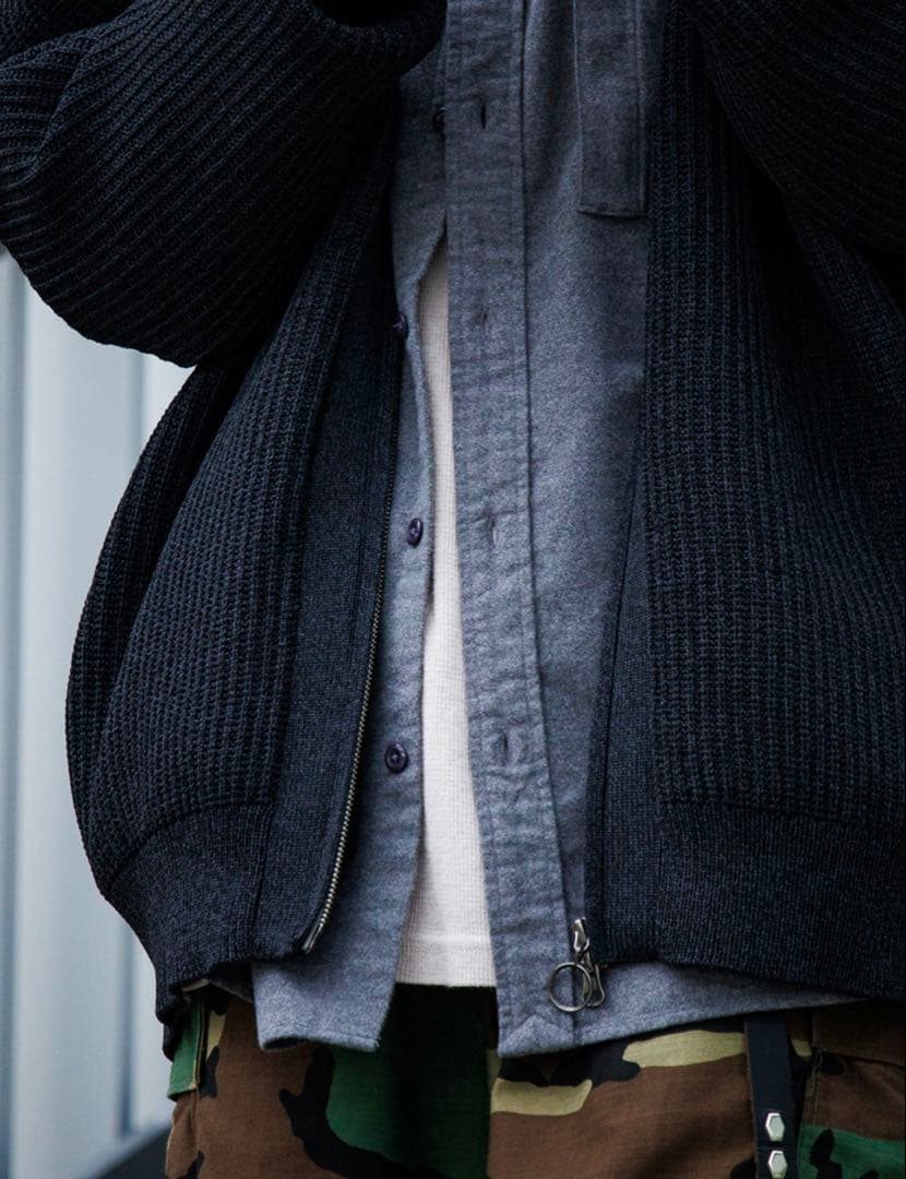 ナナミカ 25SS 5G ZipCardigan ノースフェイスパープルレーベル