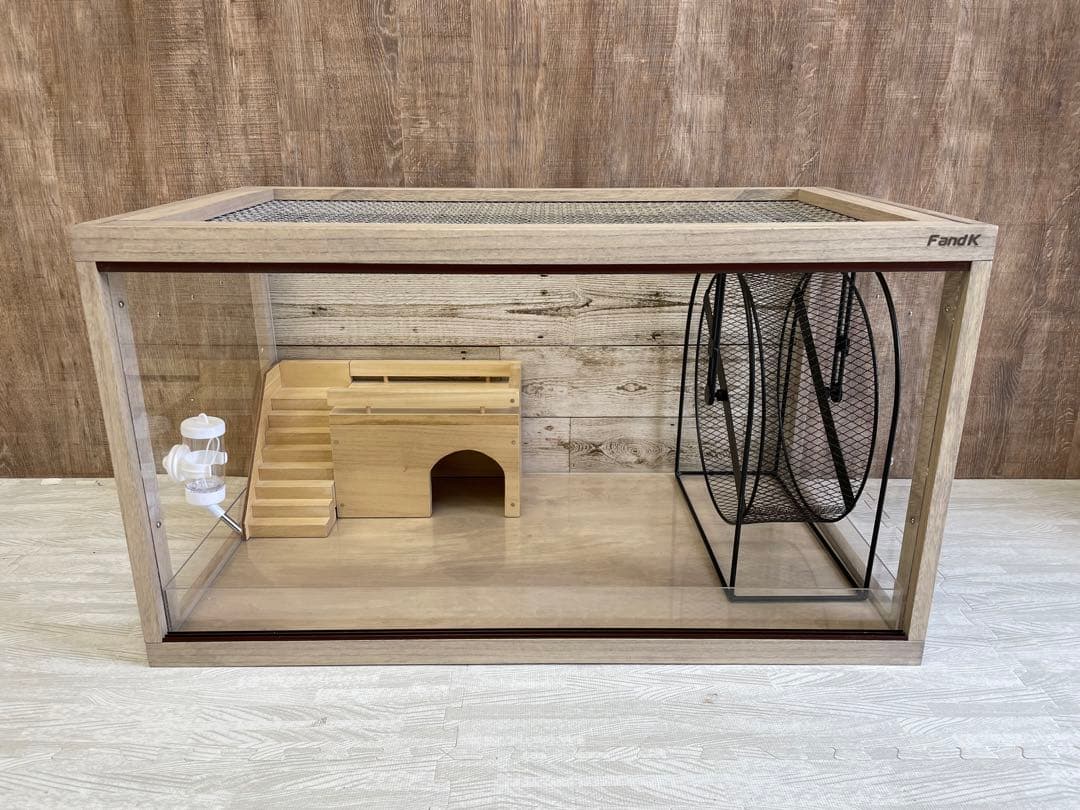 ＦandＫ爬虫類木製ケージ　特価品！　ハリネズミ仕様　800×450×450