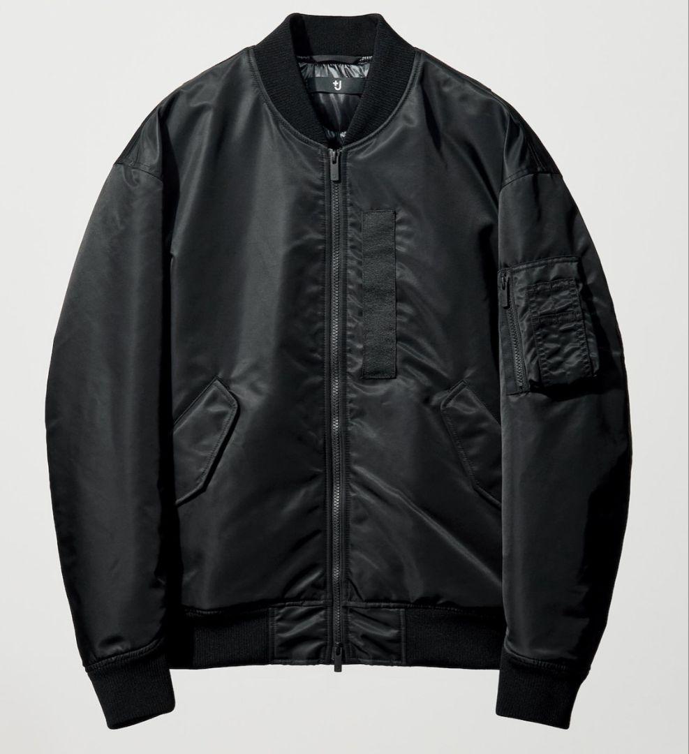 UNIQLO +J ハイブリッドダウンオーバーサイズMA-1 XL 黒 タグ付