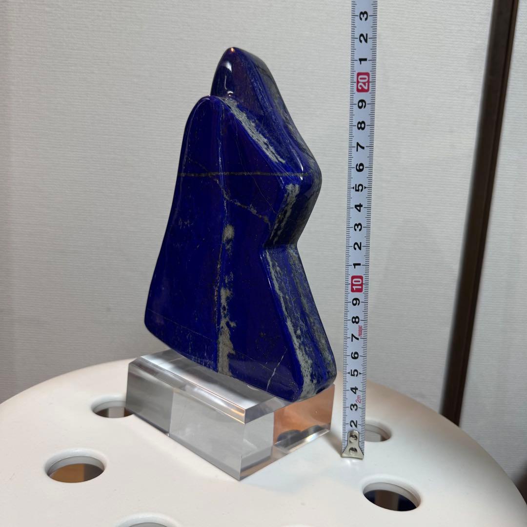 ☆ラピスラズリ5A引寄せ☆約1700gアフガニスタン産☆天然無着色クリスタル台座