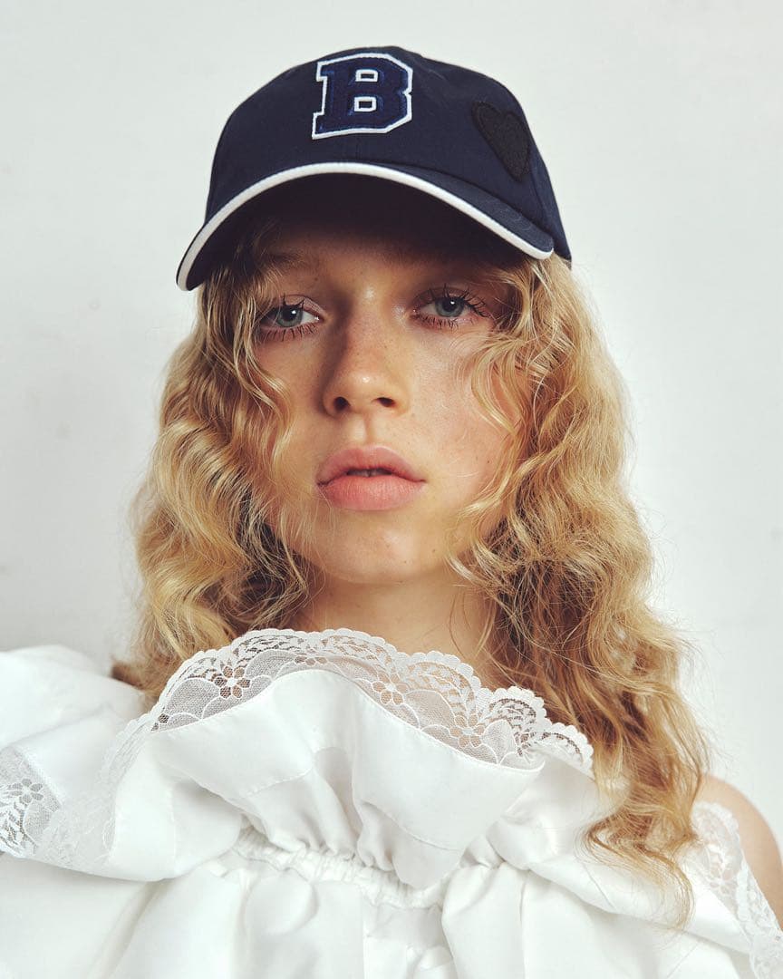 【完売品】Bibiy B. CLUB CAP ネイビー フラワー刺繍 キャップ