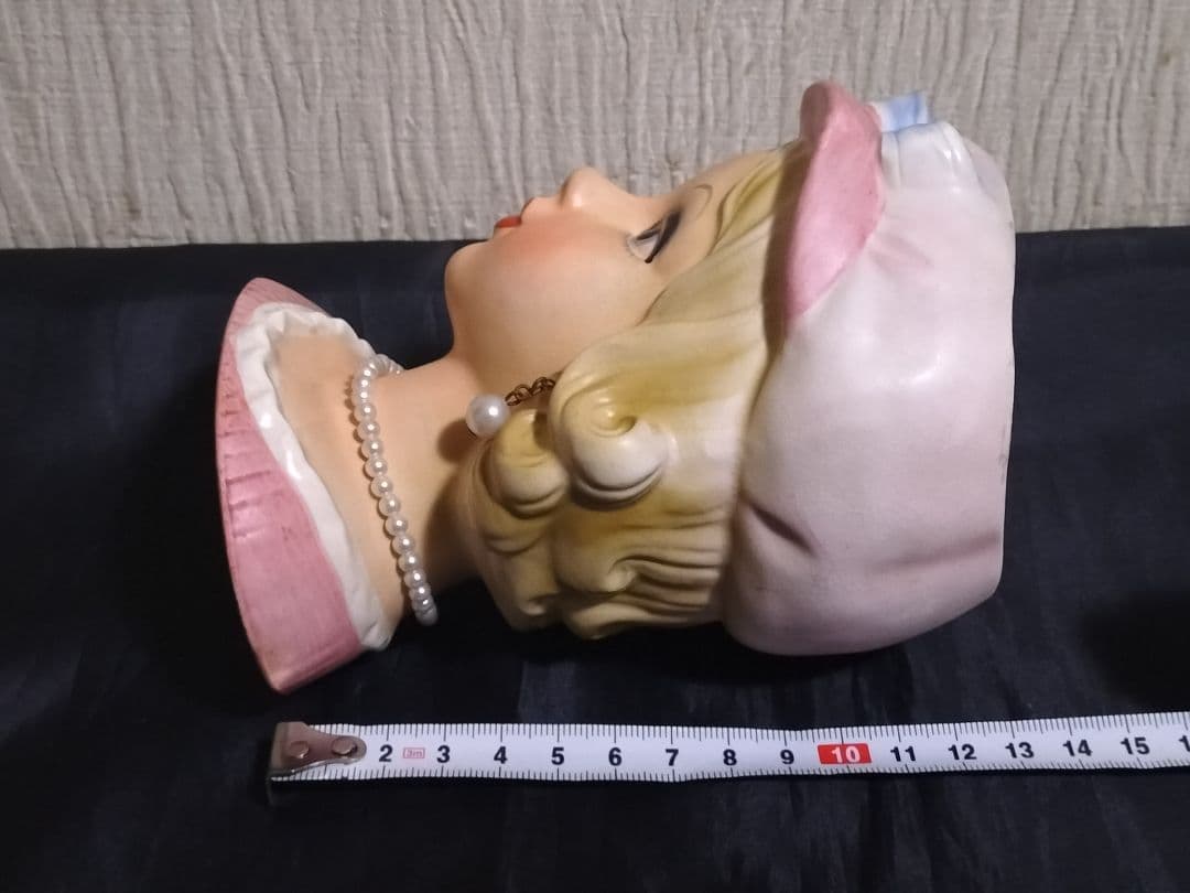 Relpo（レルポ）陶器　花瓶　貴婦人　日本製　ヘッドベース ヴィンテージ