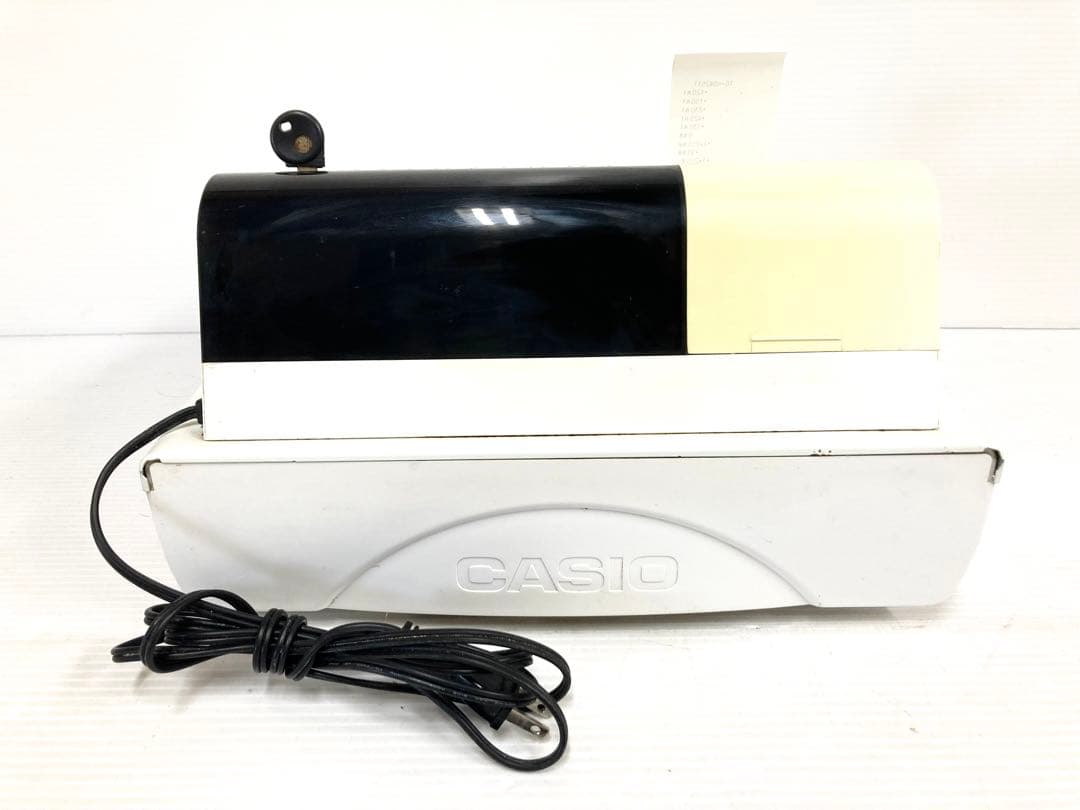 ◆CASIO カシオ◆電子レジスター 110ER 未使用ロールペーパー 3巻付き