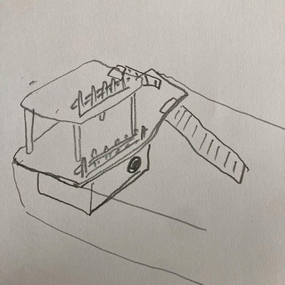 たそそ　ハムスター　グラスハーモニー600用　ロフト巣箱　2段