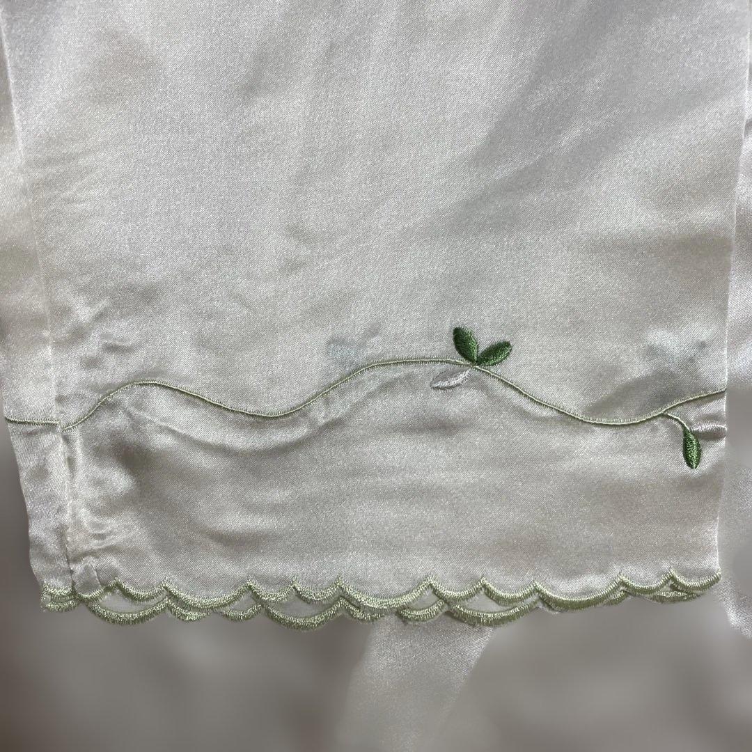 テ*)様 ワコール　シルク　絹　パジャマ　刺繍　ケセラ　花柄