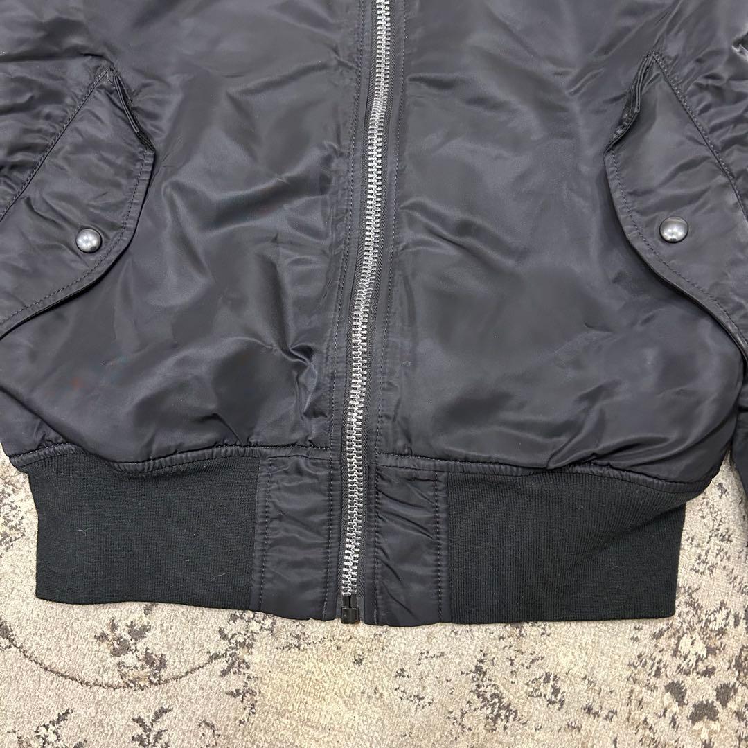 ALPHA IMDUSTRIES MA-1 アルファ　フライトジャケット L 黒