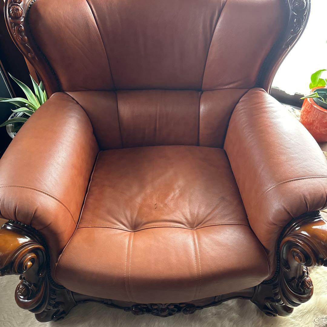 削除前最終お値引き❣️ヴィンテージ1pソファー　1人掛けソファ