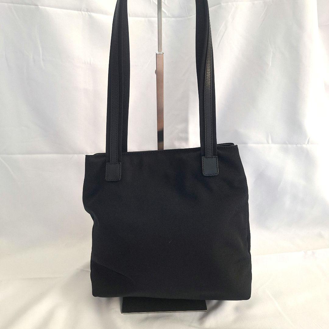 【美品】GUCCI レザー ナイロン ミニトートバッグ ブラック イタリア製