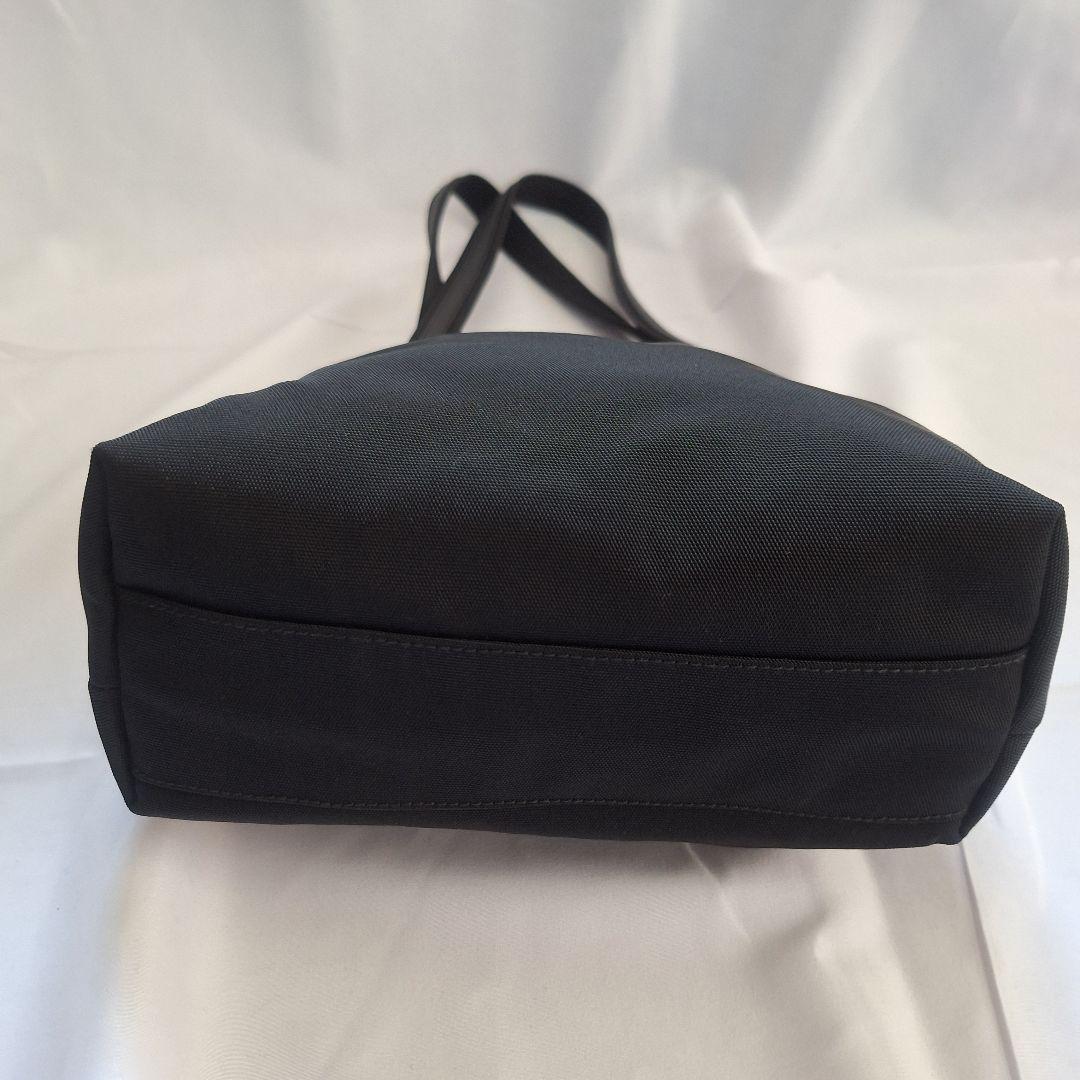 【美品】GUCCI レザー ナイロン ミニトートバッグ ブラック イタリア製