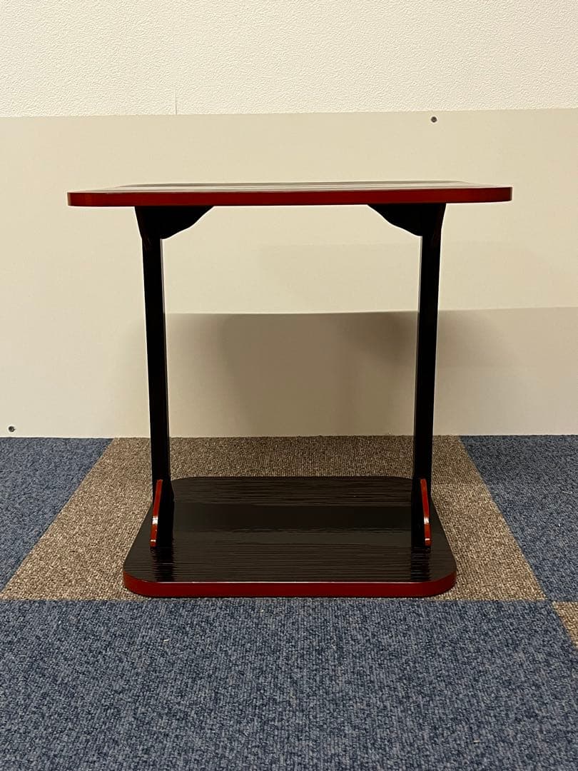 塗師 木村表恵 溜 一閑 小四方棚 組立棚 木製 茶棚 棚物 茶道具 共箱