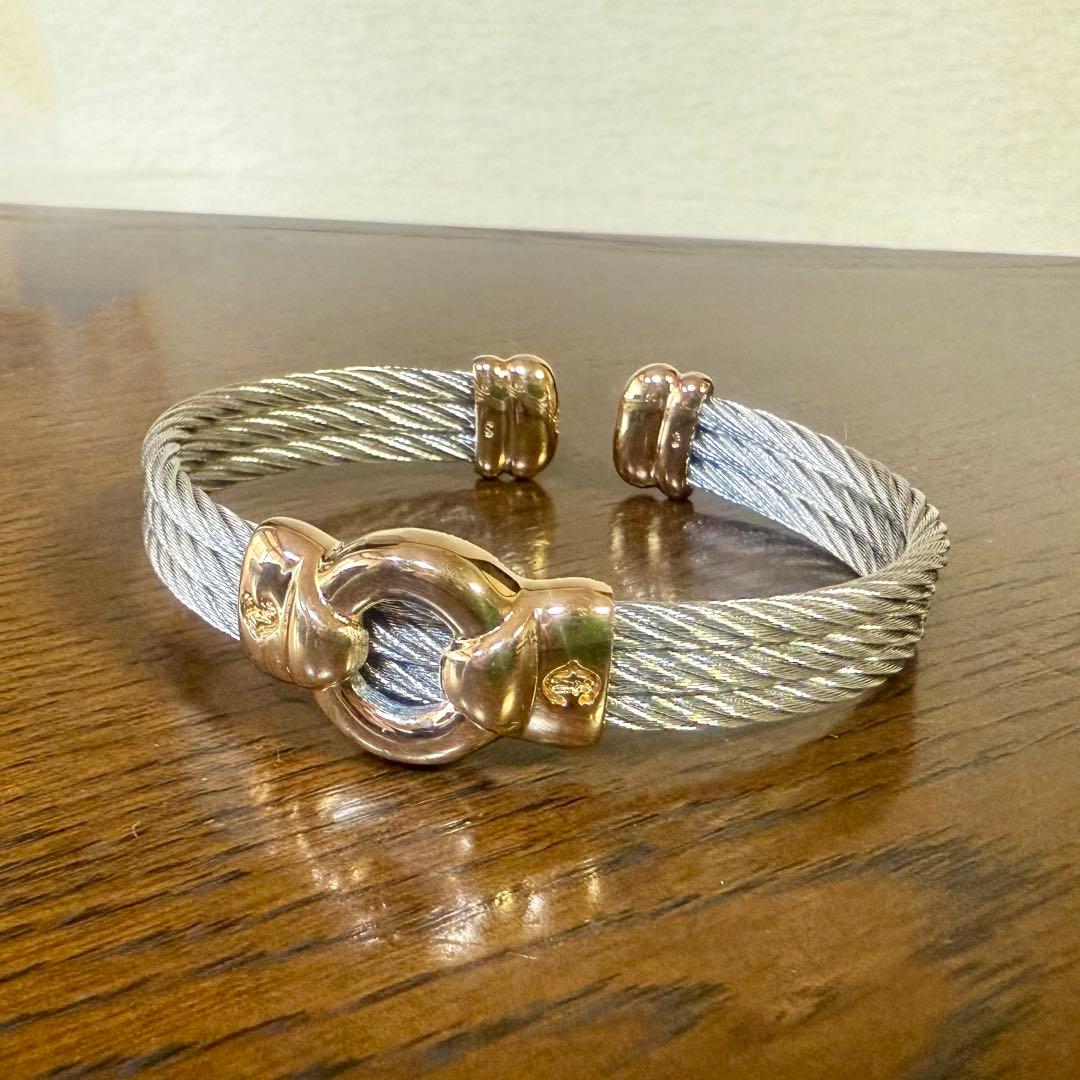 新品未使用 フィリップ・シャリオール ワイヤーバングル ブレスレット