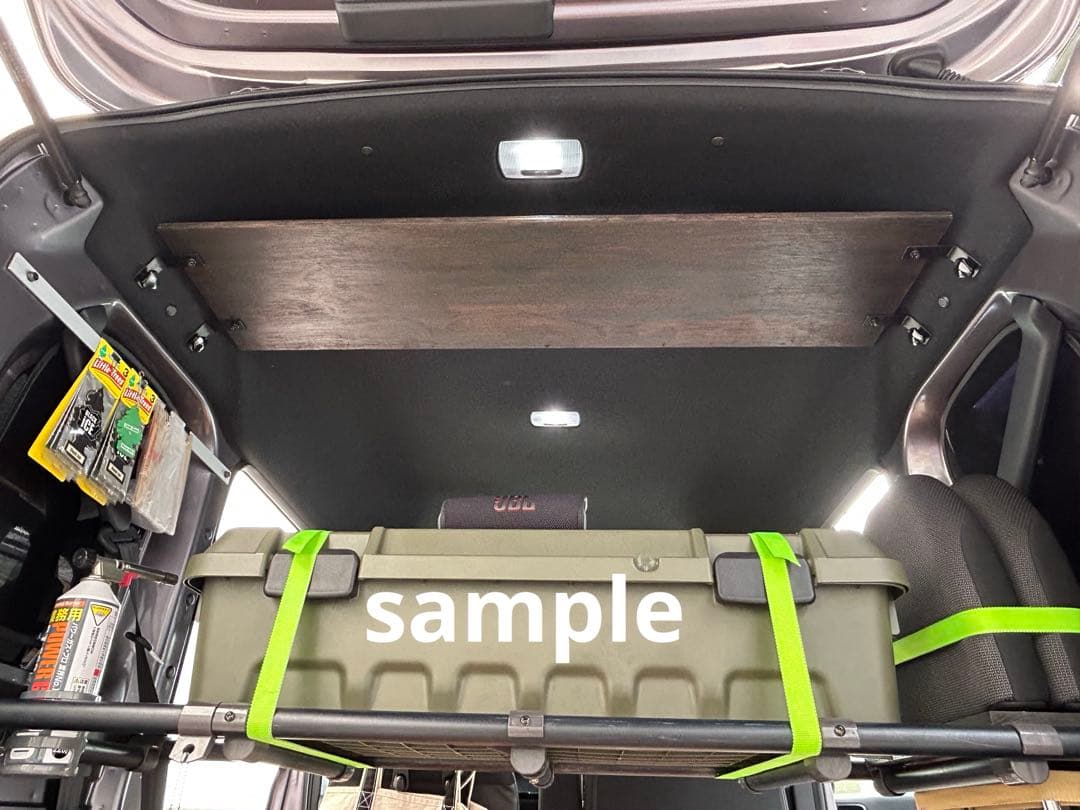 ラスト1点 NVAN 天井棚 簡単取付キット 天板 ブラケット カスタム 内装