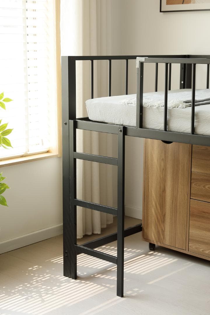 人気再入荷！ロフトベッド パイプベッド シングル 高さ110cm ロフトベッド