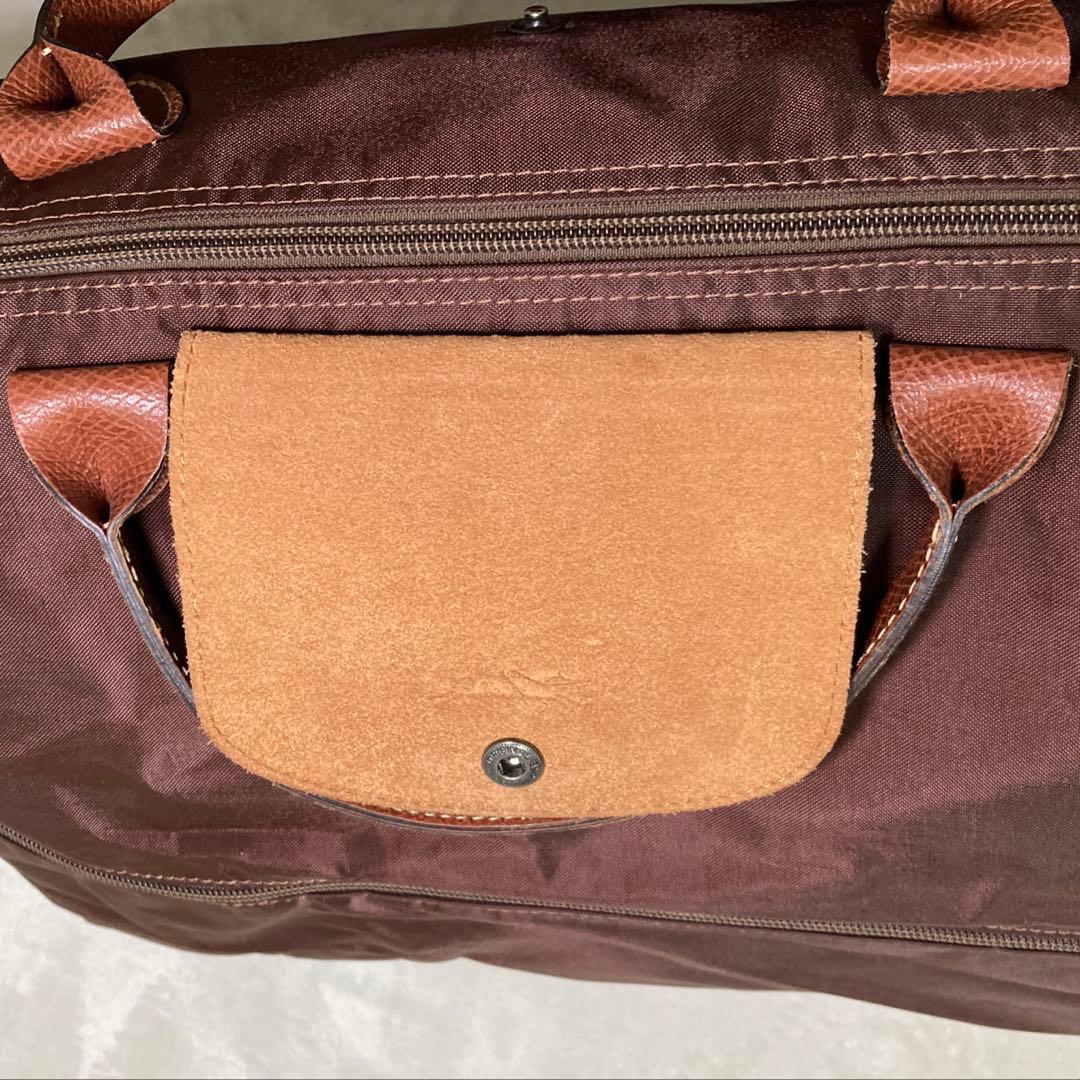 ロンシャン ルプリアージュ イクステンサブル ボストンバッグ 3way ブラウン