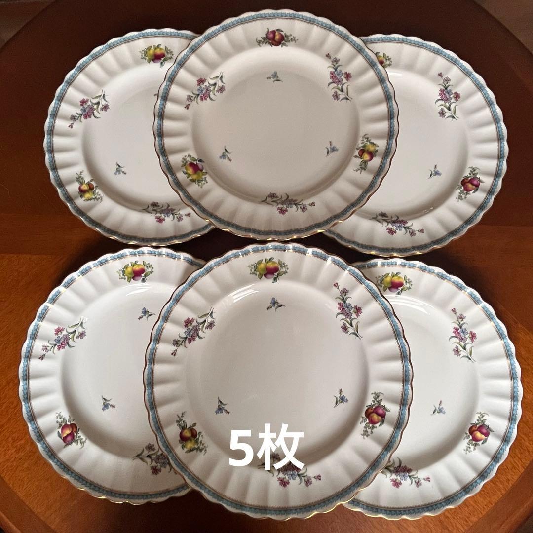 【希少品】スポード ★トラップネルスプレイズ★ディナー皿　5枚