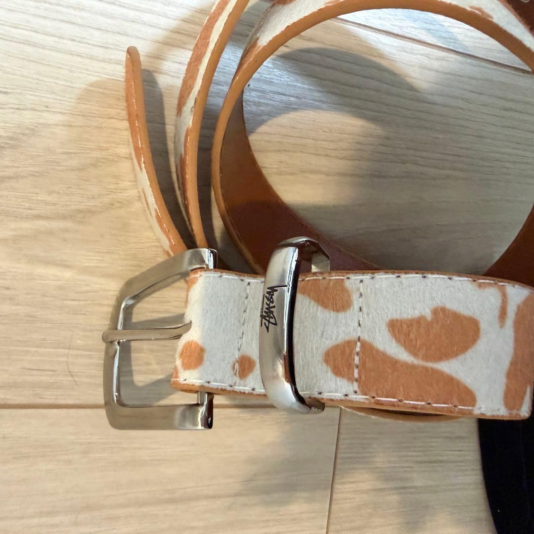 Stussy ハラコ調 ベルト