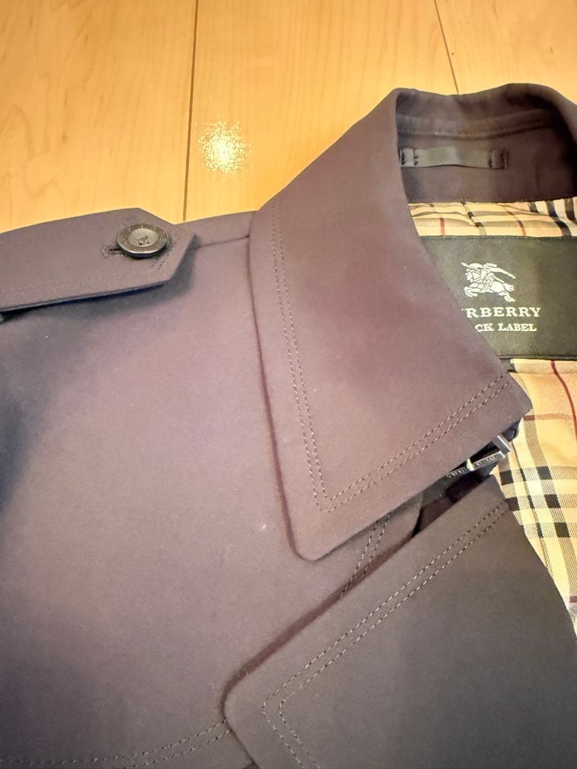 Burberry バーバリー　ブラックレーベル　トレンチコート　L 極美品　黒