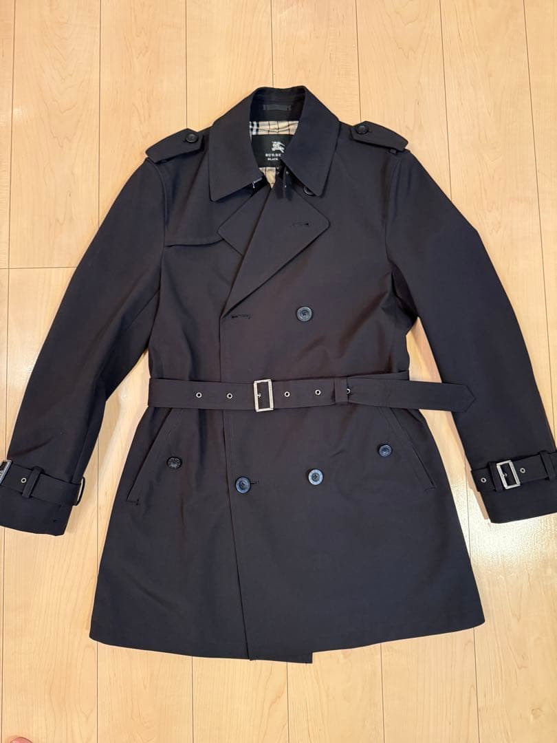 Burberry バーバリー　ブラックレーベル　トレンチコート　L 極美品　黒