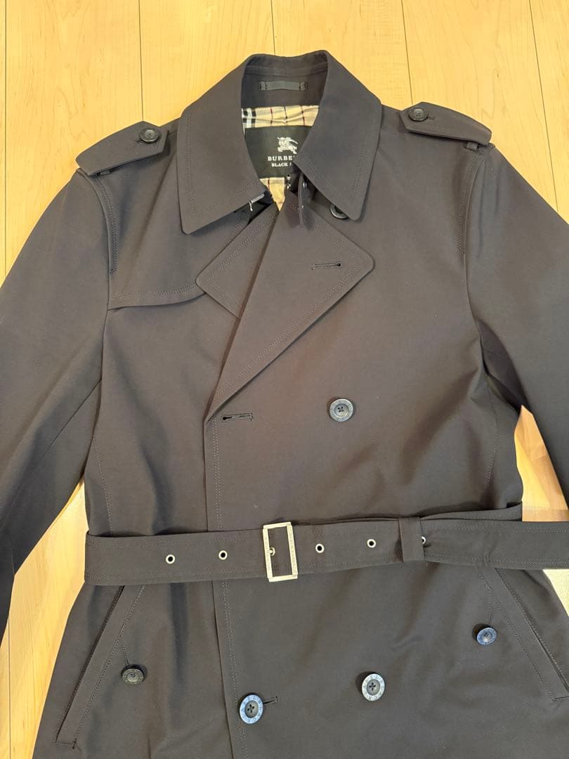 Burberry バーバリー　ブラックレーベル　トレンチコート　L 極美品　黒