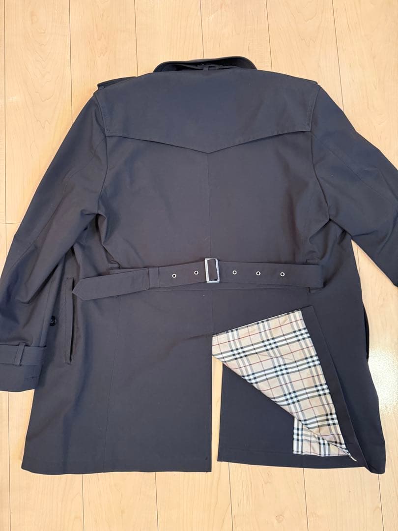 Burberry バーバリー　ブラックレーベル　トレンチコート　L 極美品　黒