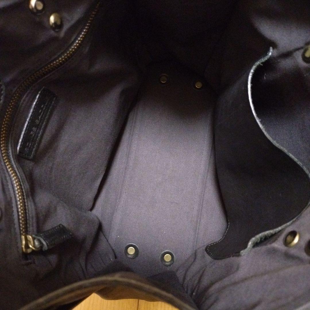 【日本製】SOMES SADDLE オールレザートートバッグ　ブラック