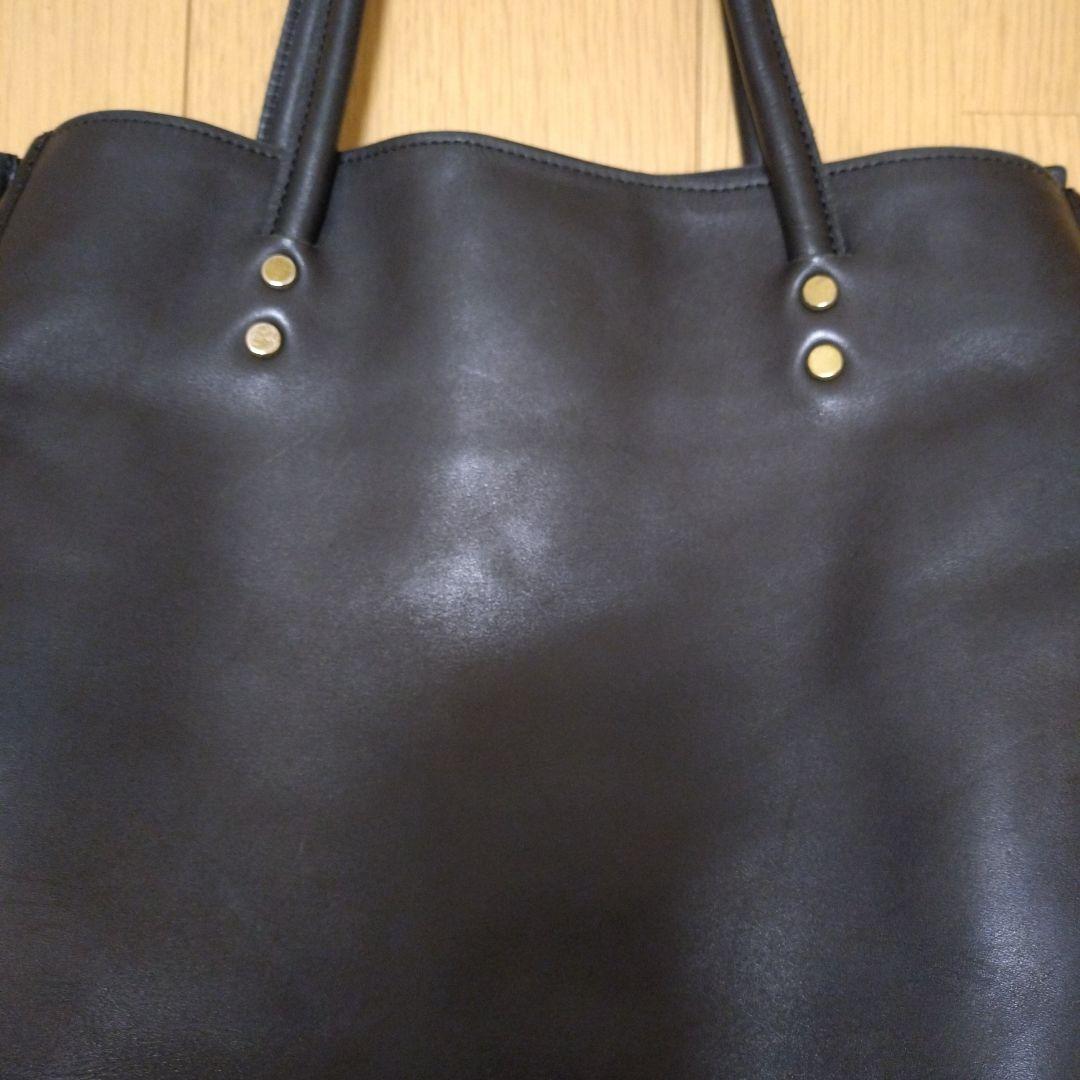 【日本製】SOMES SADDLE オールレザートートバッグ　ブラック