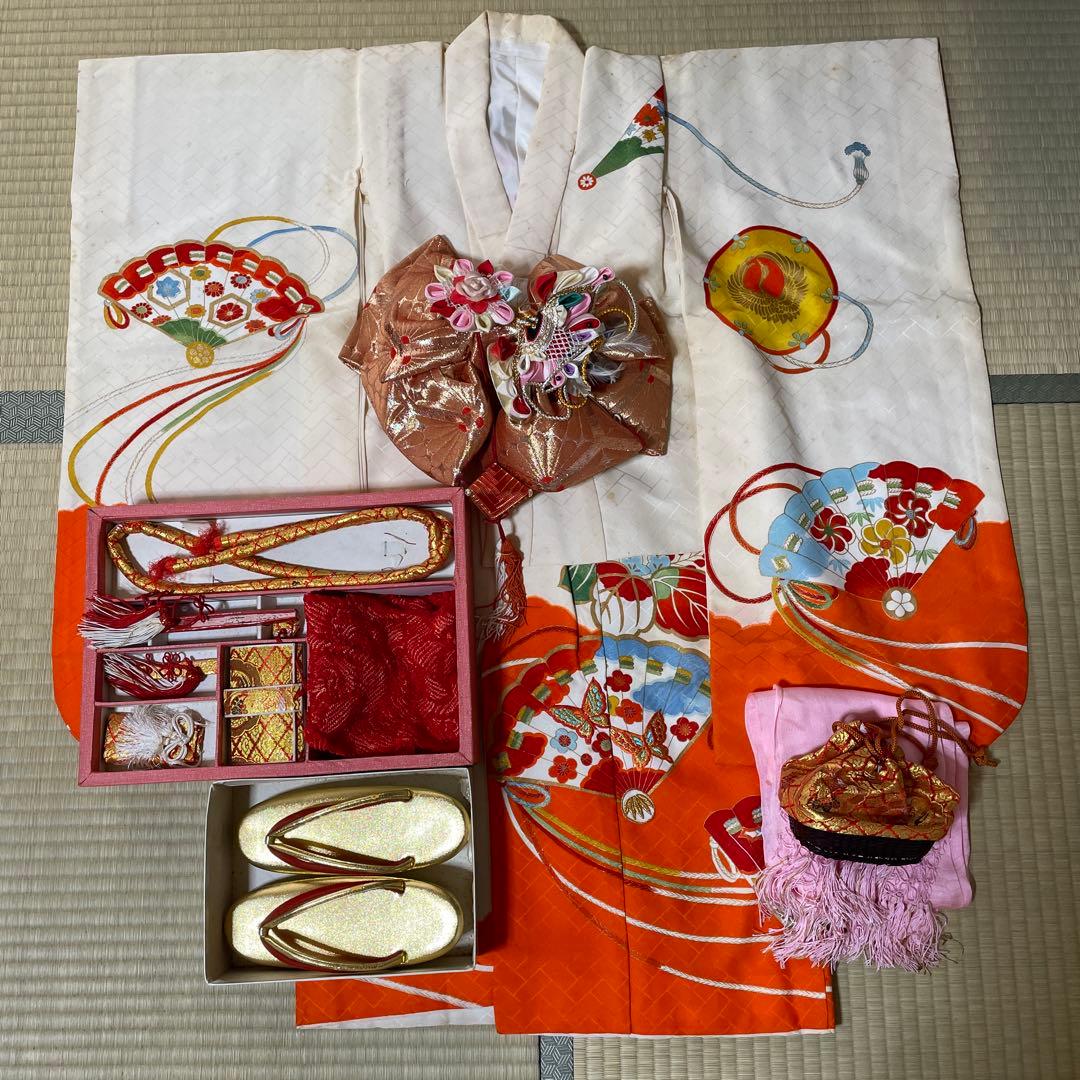 七五三　七歳着物と小物セット　訳あり