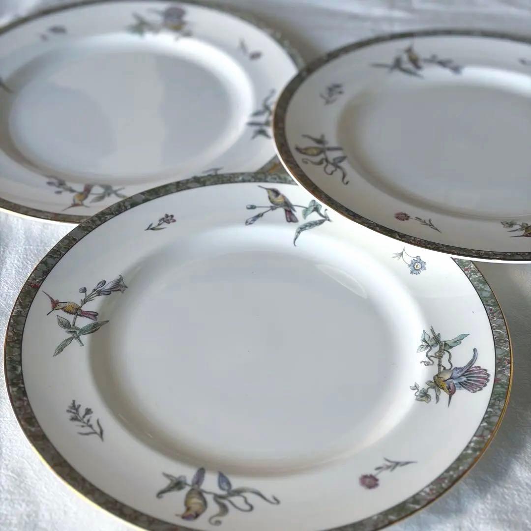 ウェッジウッド ハミングバード ディナープレート 3set