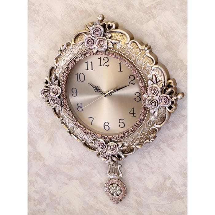 アンティーク調 高級 掛け時計【無音連続秒針付】ビクトリアンパレス