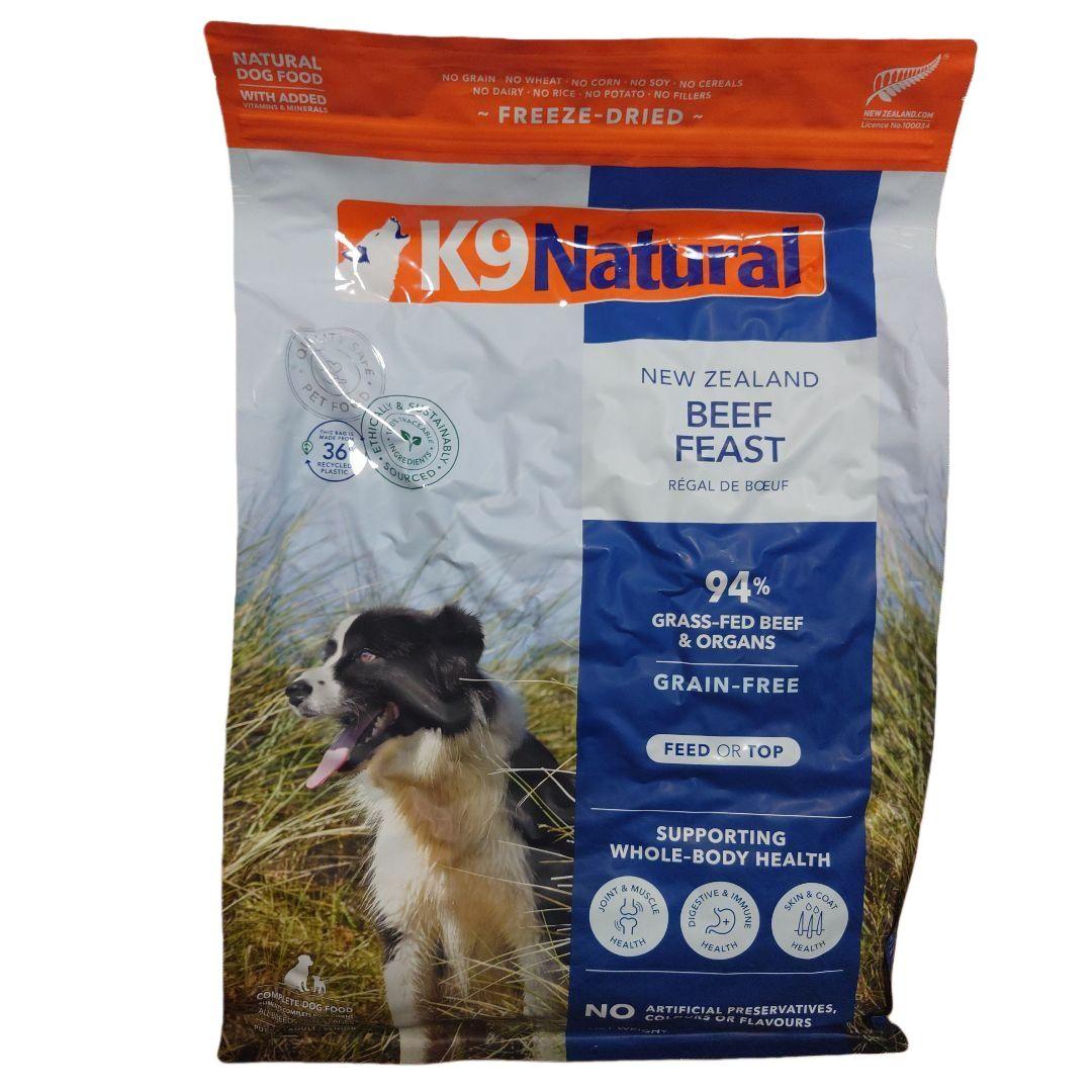 K9 Natural ビーフ フィースト 3、６Kg