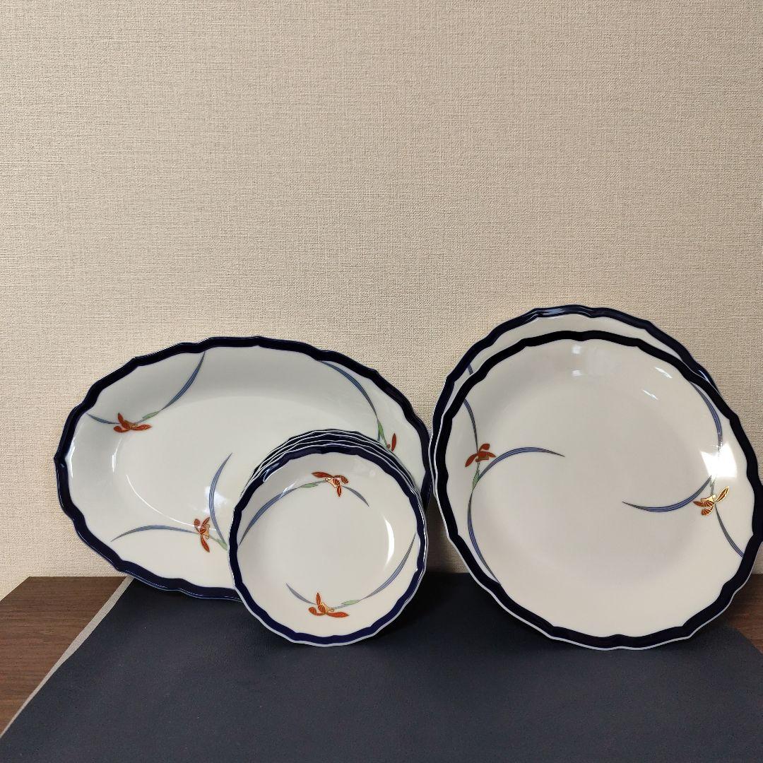 香蘭社、小判皿、ミート皿、パン皿8枚セット