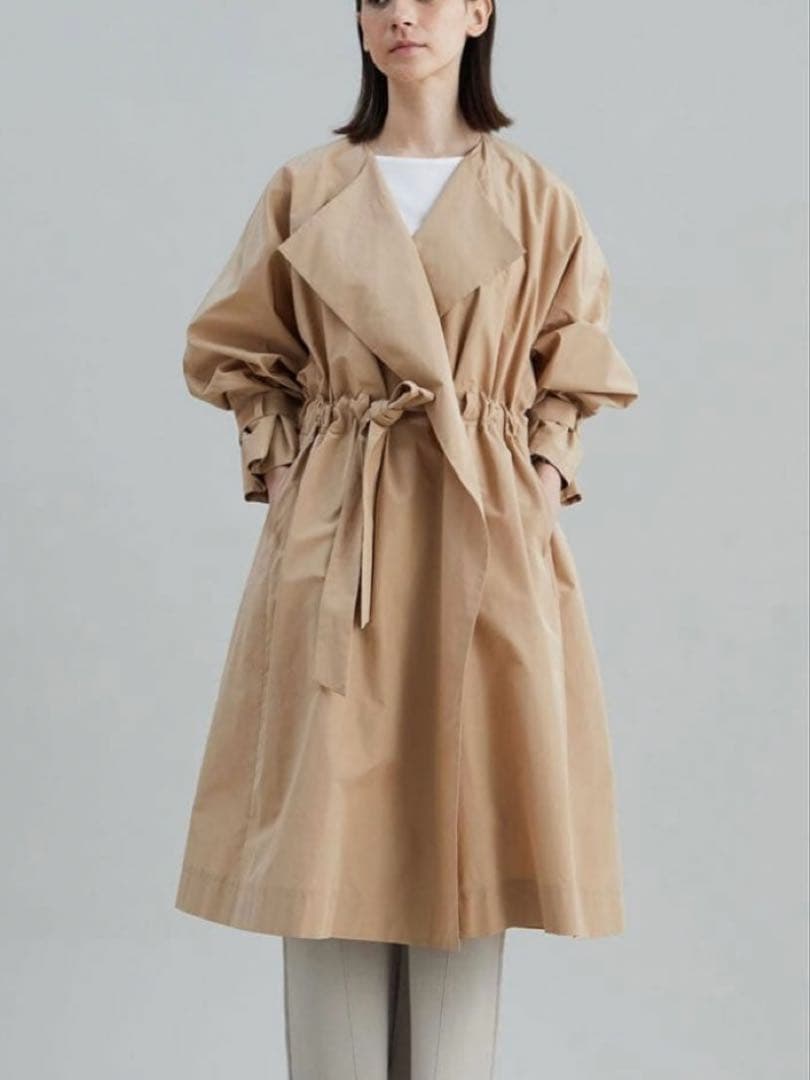 【美品】1er プルミエアロンディスモン タフタコート レインコート 黒