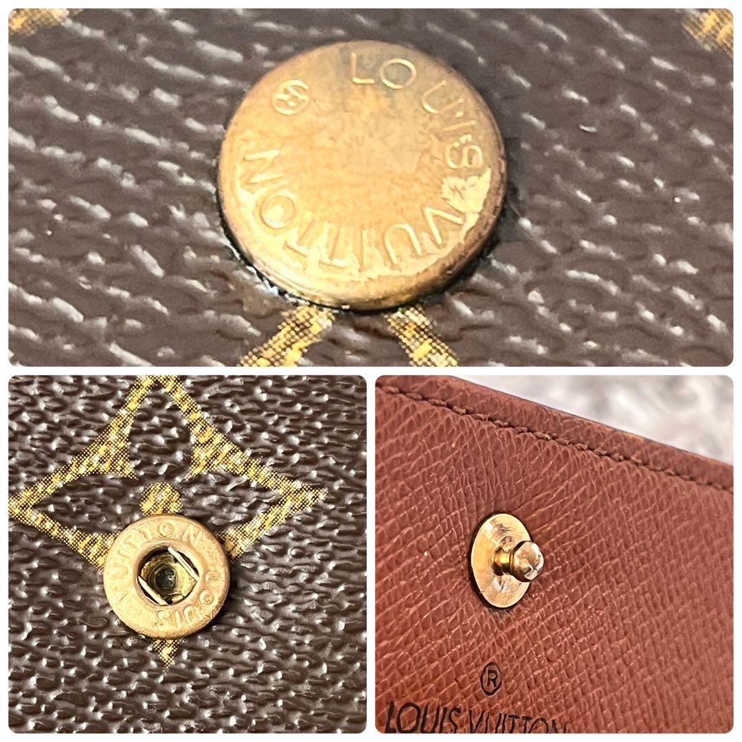 ルイヴィトン　折り財布　モノグラム　ポルトトレゾール　メンズ　レディース